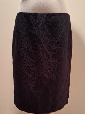 Liz Claiborne Black Lace Pencil Skirt